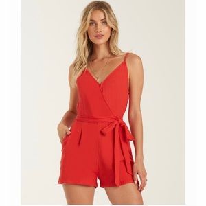 Red Billabong Romper